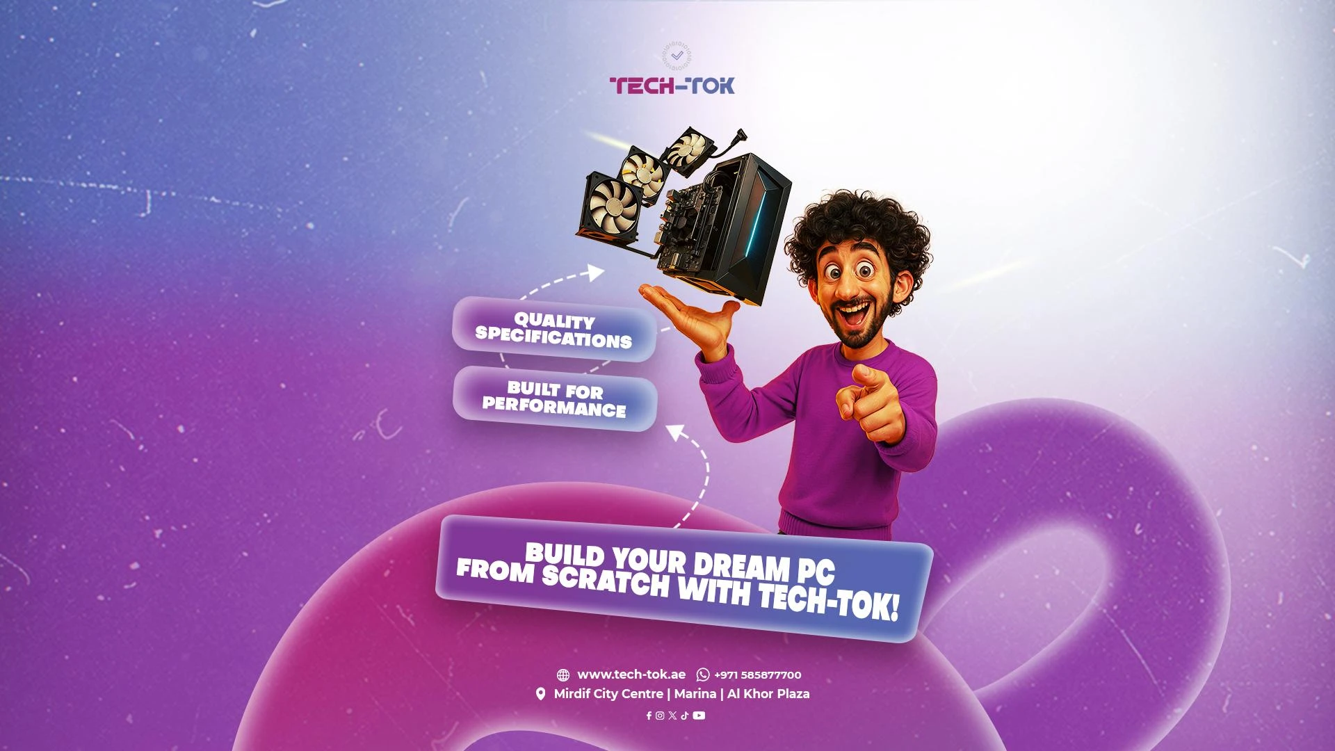 Build Your Dream PC from Scratch in Dubai with Tech-Tok | Custom Build Your PC From Scratch | Build Your Own PC | Tech-Tok | Dubai | UAE