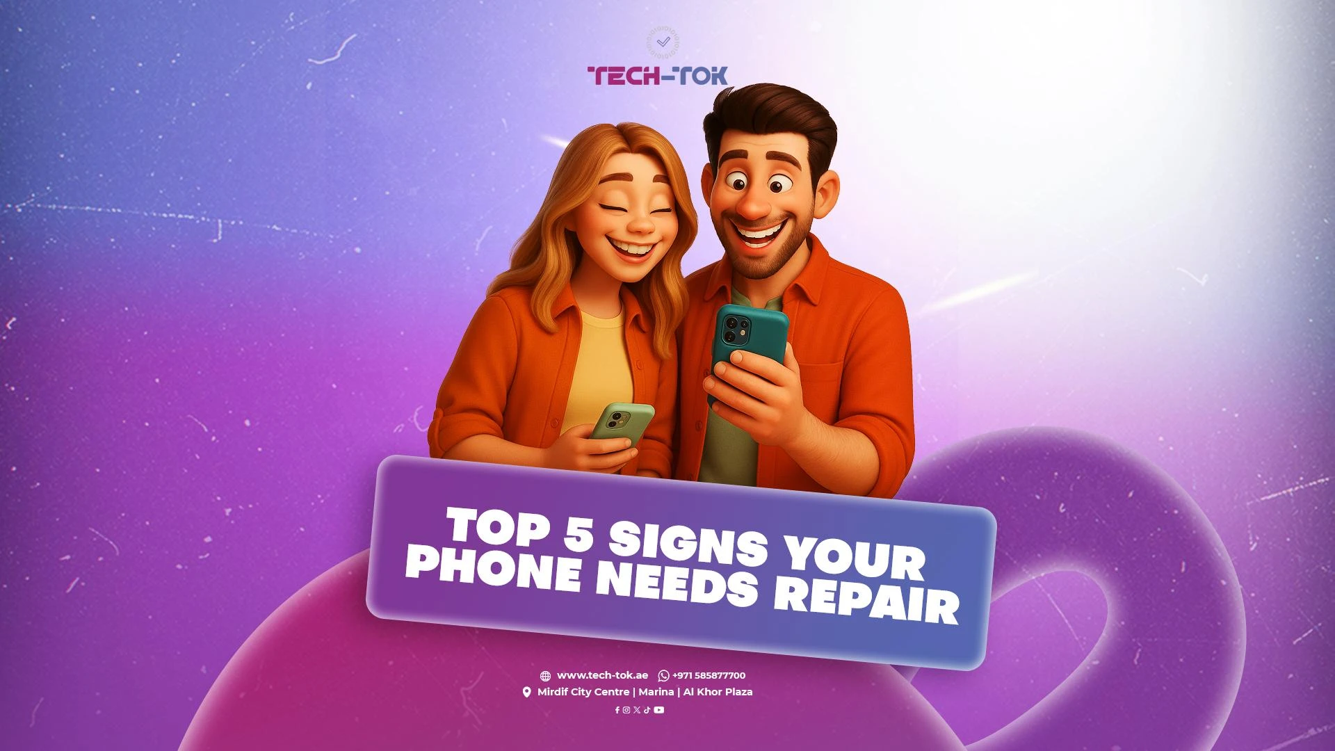 Top 5 Signs Your Phone Needs Repair | Mobile Repair in Mirdif | Mobile Phone Repair at home in Dubai | Tech-Tok | Dubai | UAE