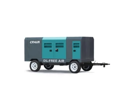 Mobile Engine Driven Oil Free Air Compressor 150 CFM