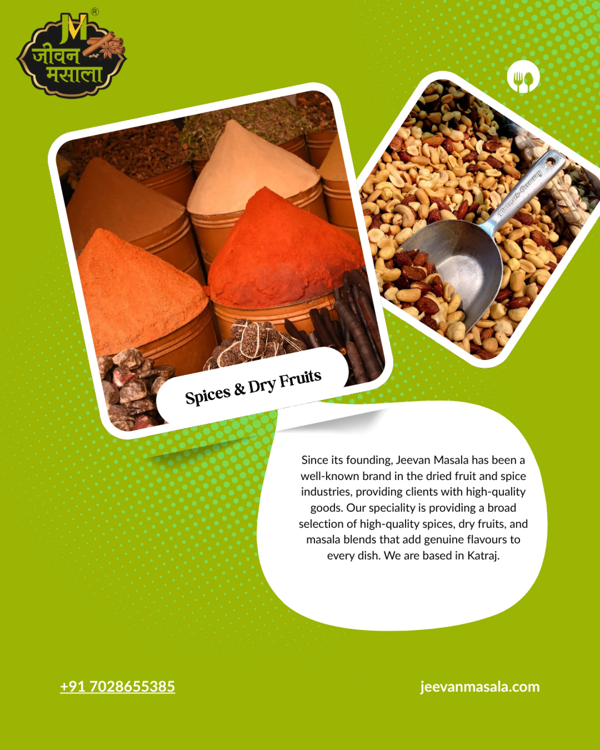 🌿 Jeevan Masala – India’s Trusted Name in Wholesale Spices & Dry Fruits
