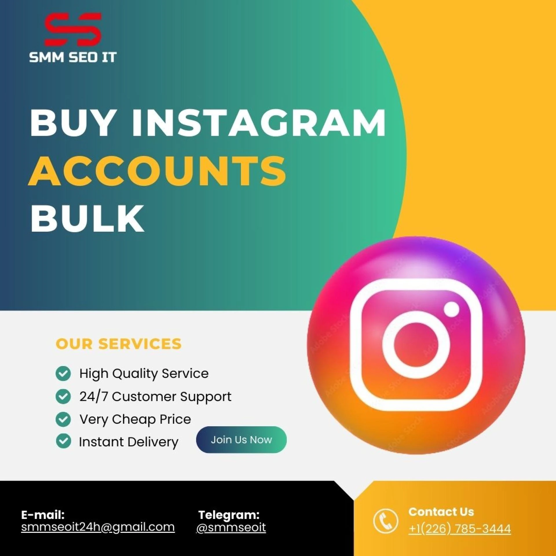 Buy Instagram Accounts Bulk - Trusted Provider In The World