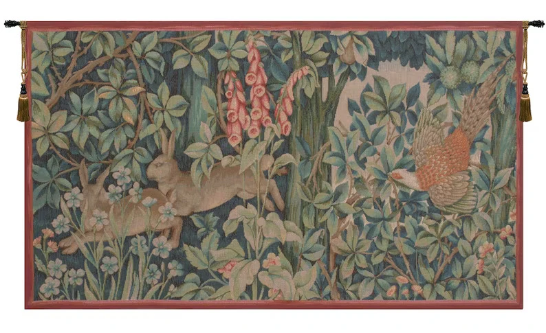 Add Woodland Elegance with the Hare and Pheasant Forest Wall Hanging