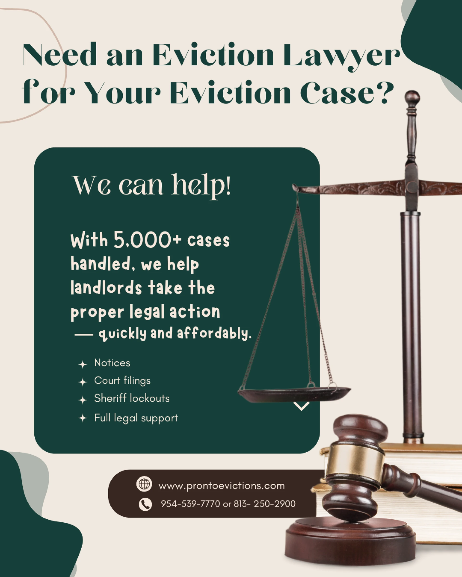 Best Eviction Lawyer in Florida at Pronto Evictions