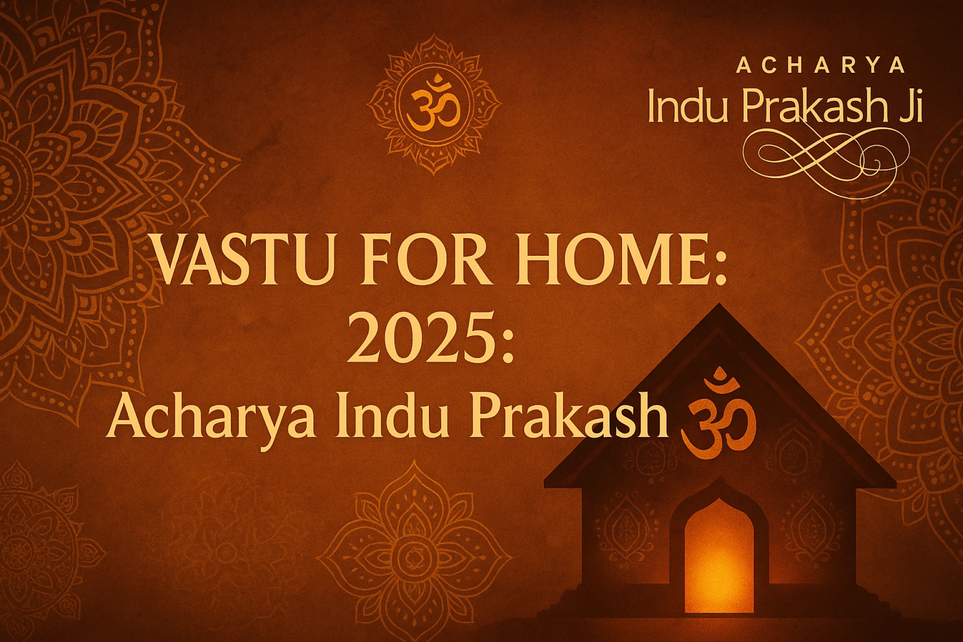 Vastu for Home in 2025: Daily Guidance from Acharya Indu Prakash Ji