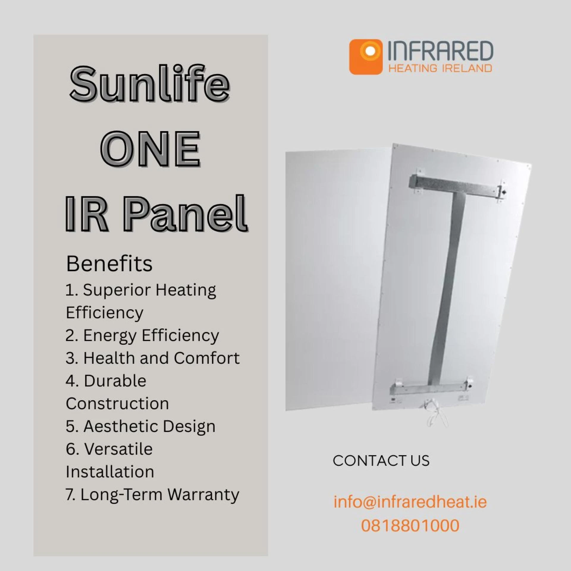 Close-Up Look at Our Sunlife ONE Infrared Panel