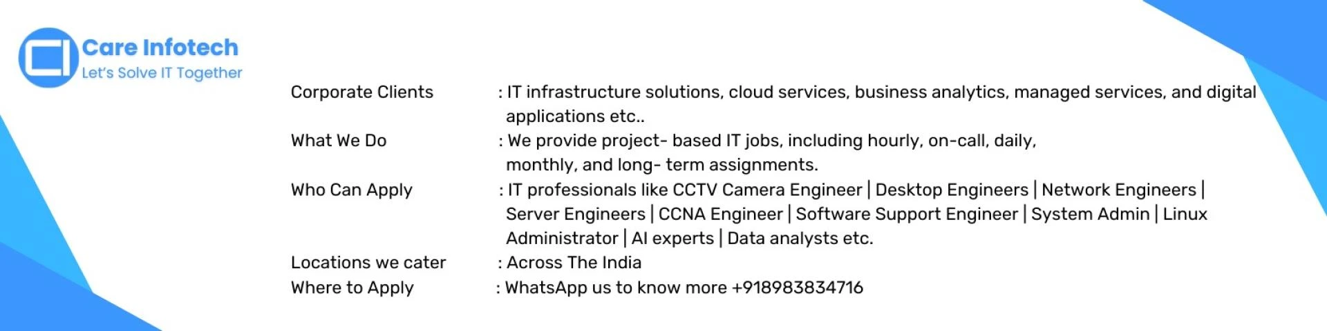 IT Jobs for Freshers – Kickstart Your Career in Tech