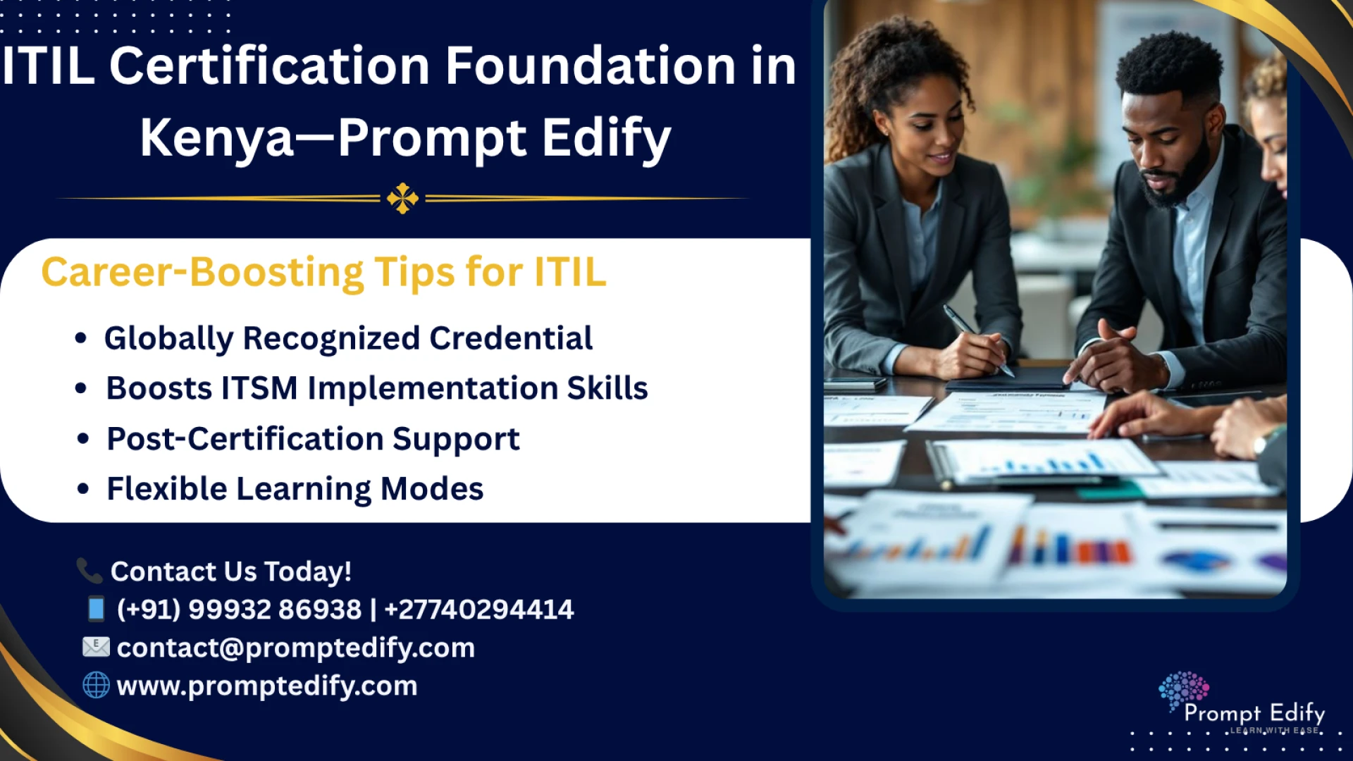 ITIL Certification Foundation in Kenya—Prompt Edify