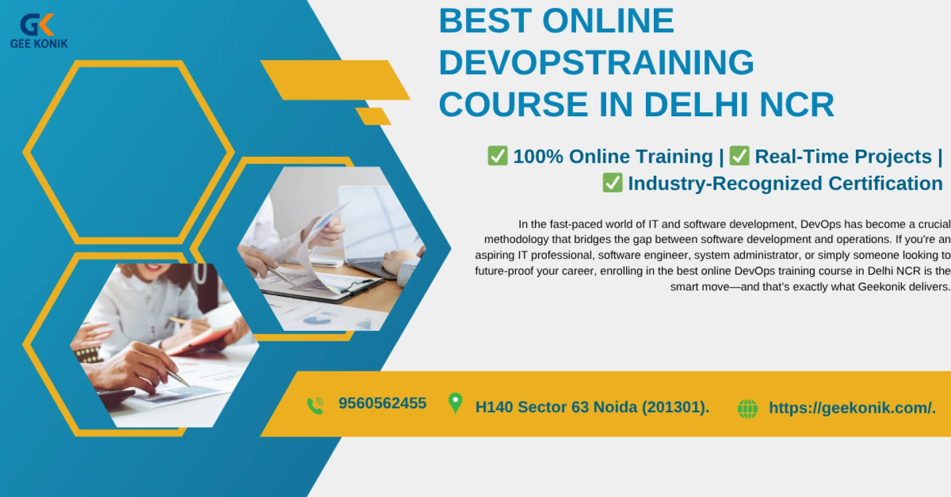 Best Online DevOps Training Course in Delhi NCR – GEEKONIK