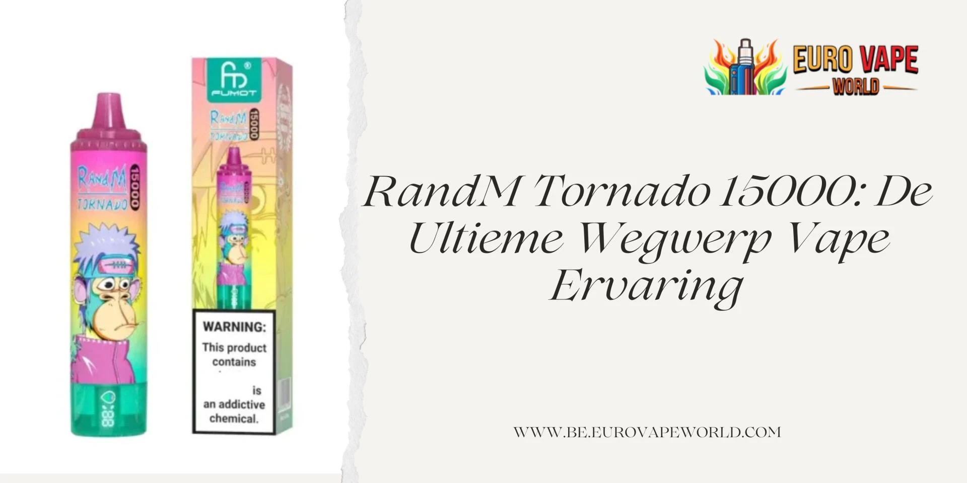 RandM Tornado 15000: De Ultieme Wegwerp Vape Ervaring