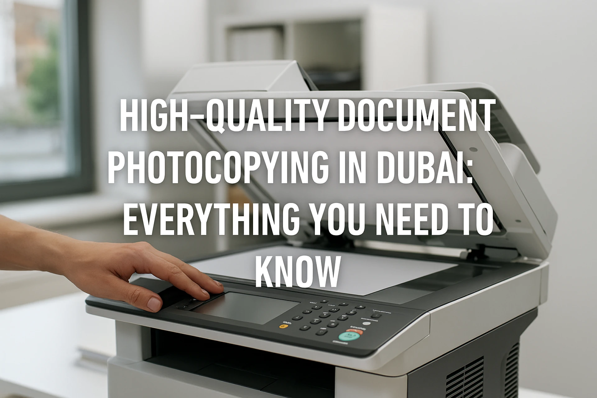 High-Quality Document Photocopying in Dubai: Everything You Need to Know