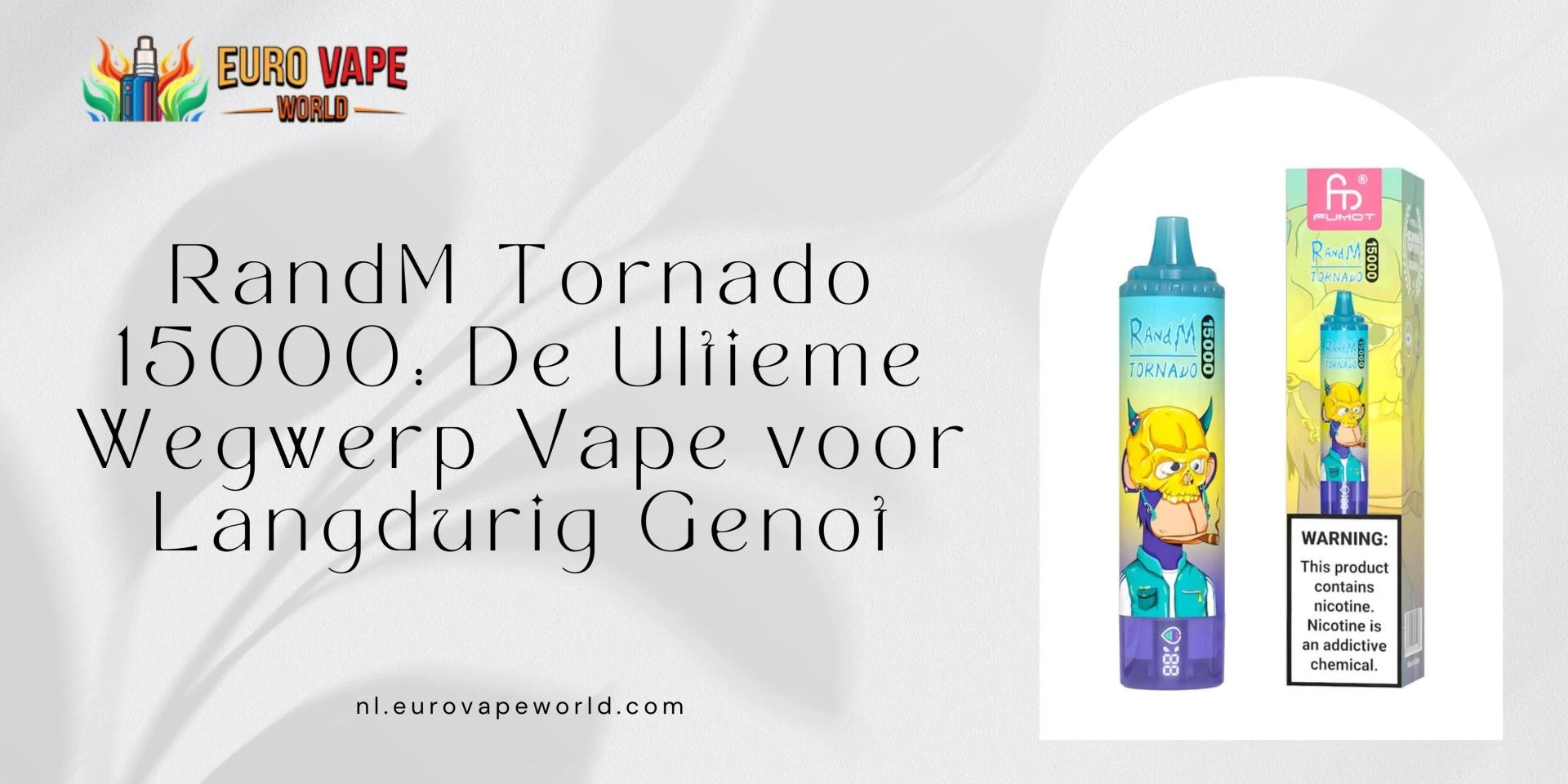 RandM Tornado 15000: De Ultieme Wegwerp Vape voor Langdurig Genot