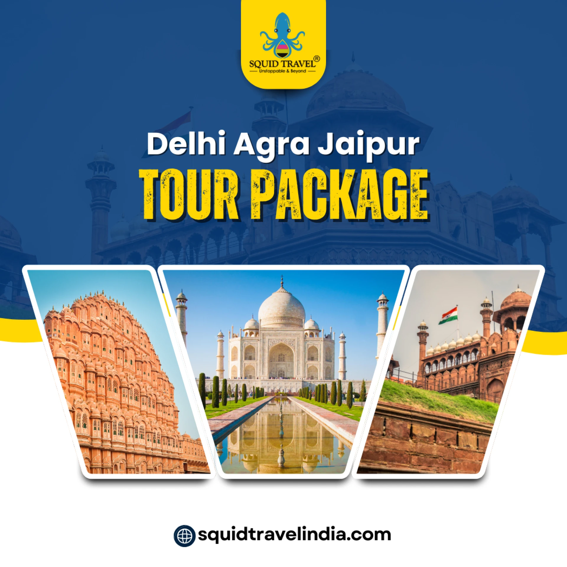 What are the top attractions in Golden Triangle Tour Packages
