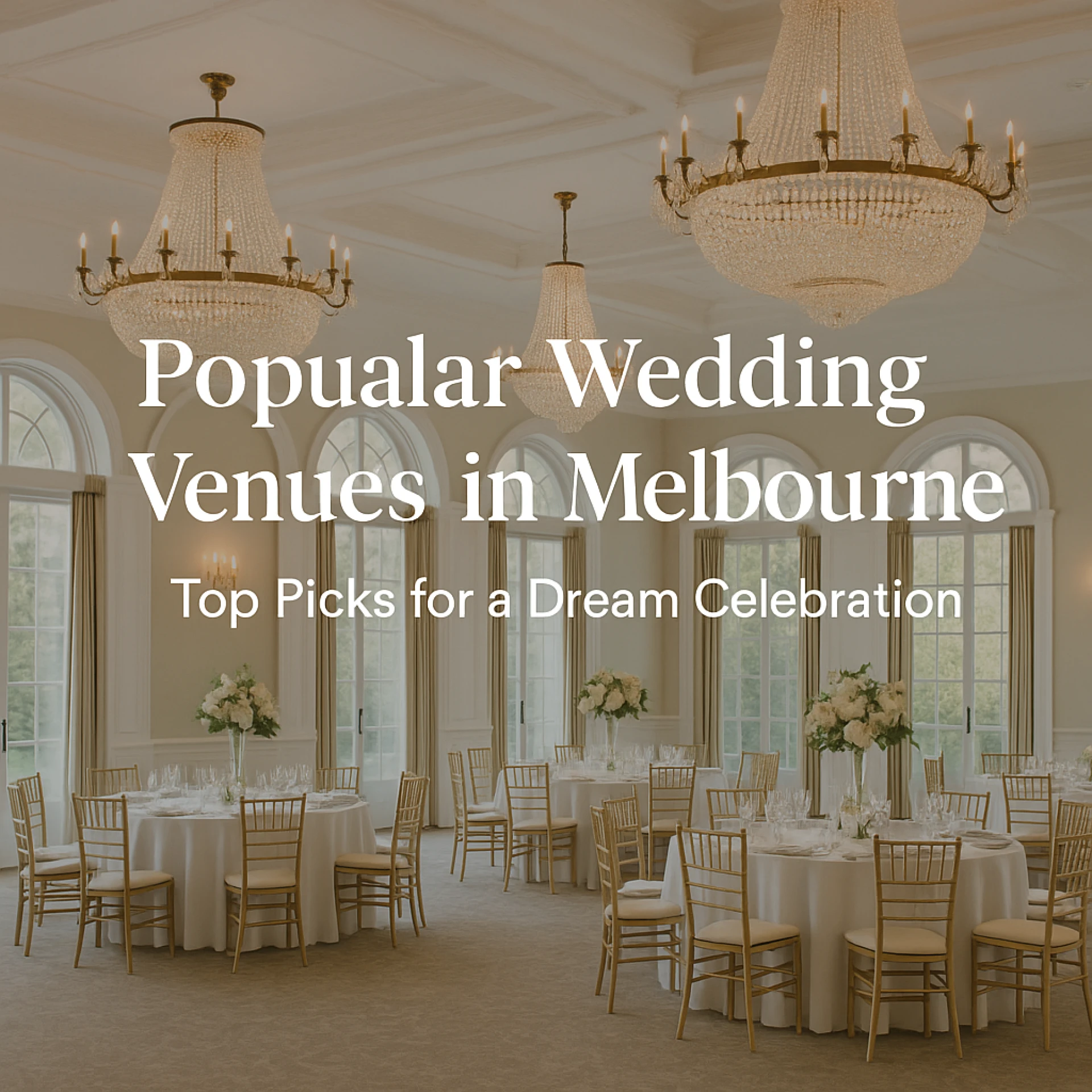 Popular Wedding Venues in Melbourne: Top Picks for a Dream Celebration