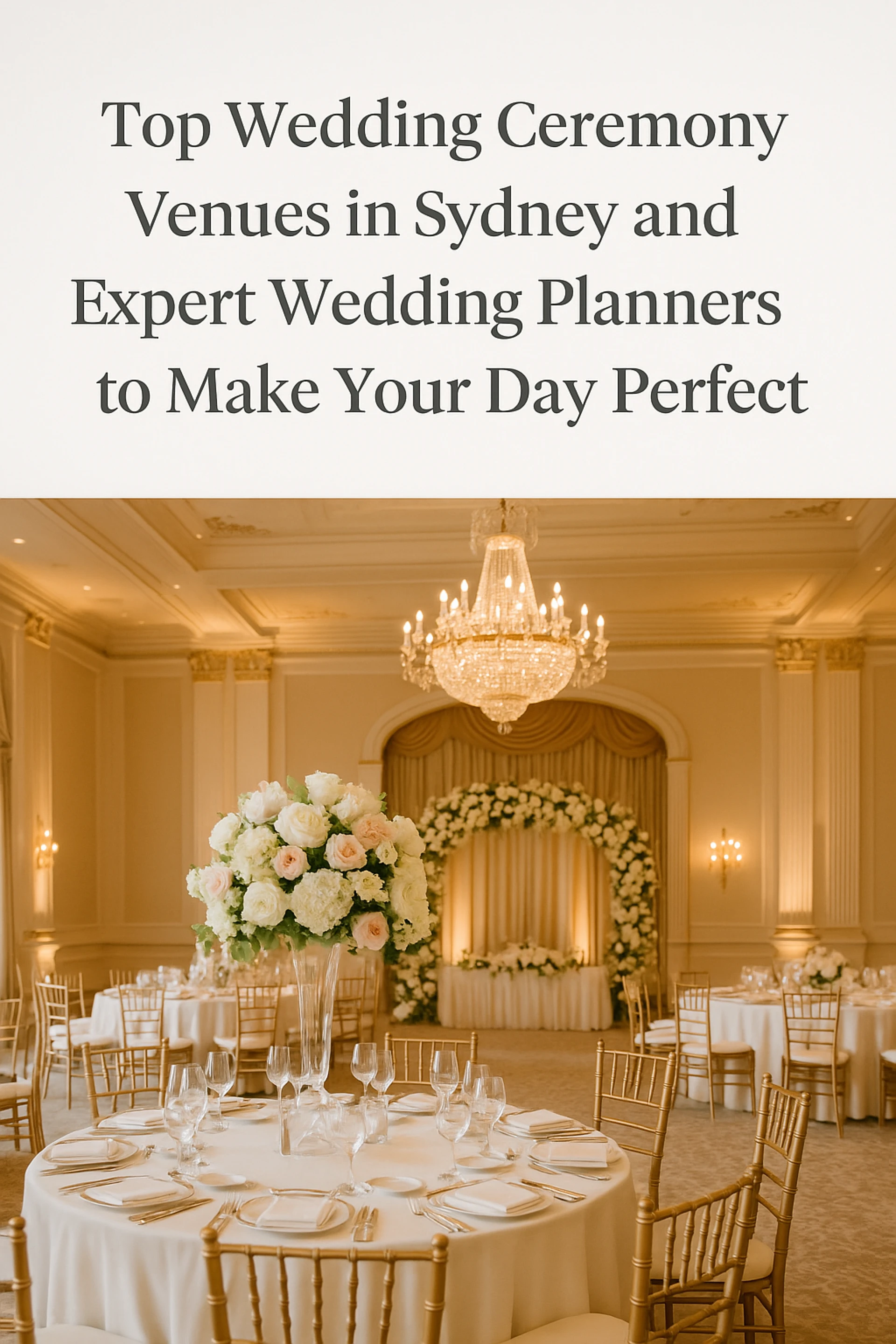 Top Wedding Ceremony Venues in Sydney and Expert Wedding Planners to Make Your Day Perfect