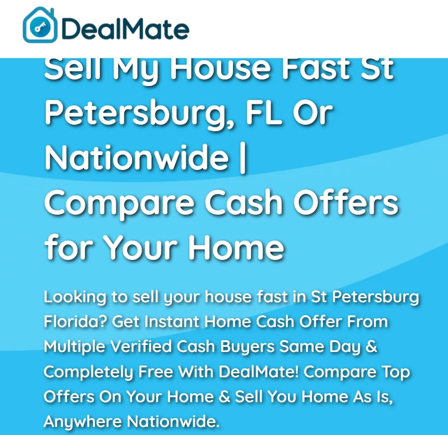 Sell My House Fast St Petersburg, FL or Nationwide | Compare Cash Offers 