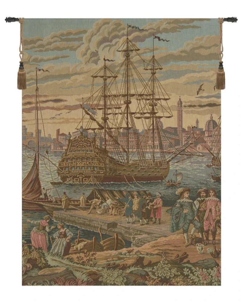 The Galleon European Wall Tapestry - A Nautical Masterpiece for Your Home