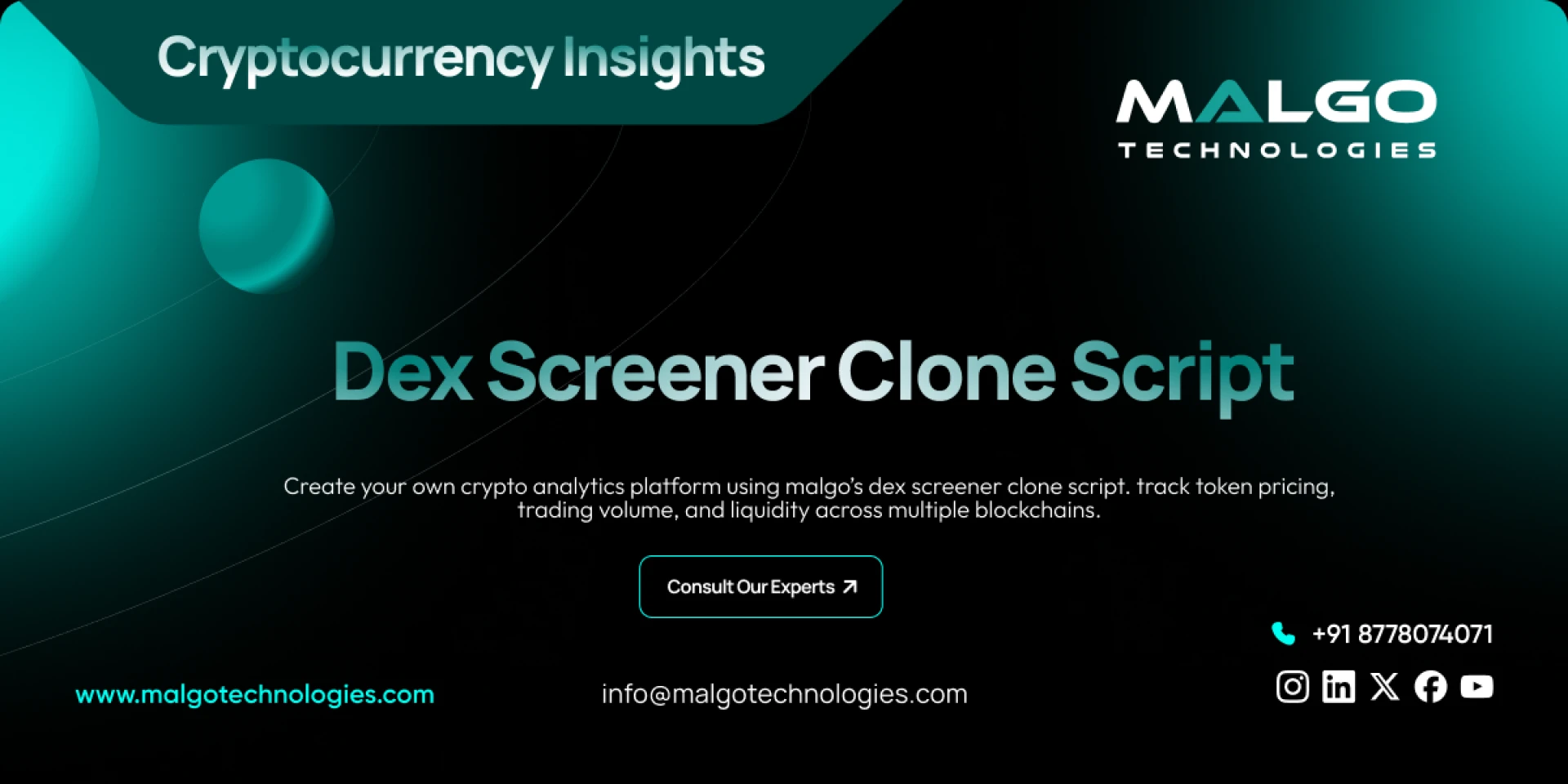 5 Reasons to Choose a White-Label DEX Screener Clone Script | Why Malgo?