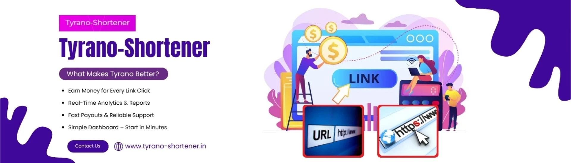 Share Link Make Money: How Tyrano Shortener Helps You Earn Online