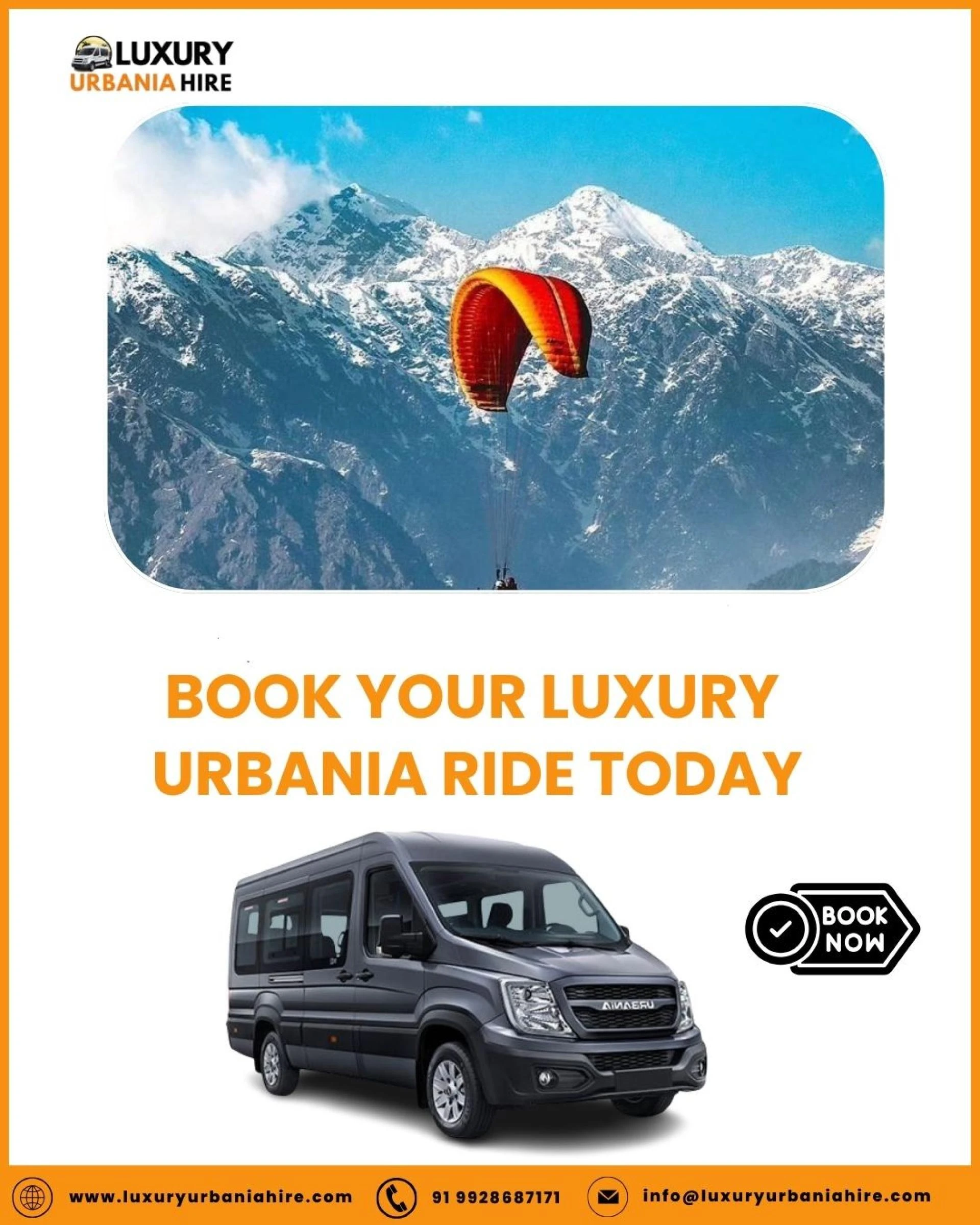 Book Your Luxury Urbania Van in Delhi for Comfort and Class