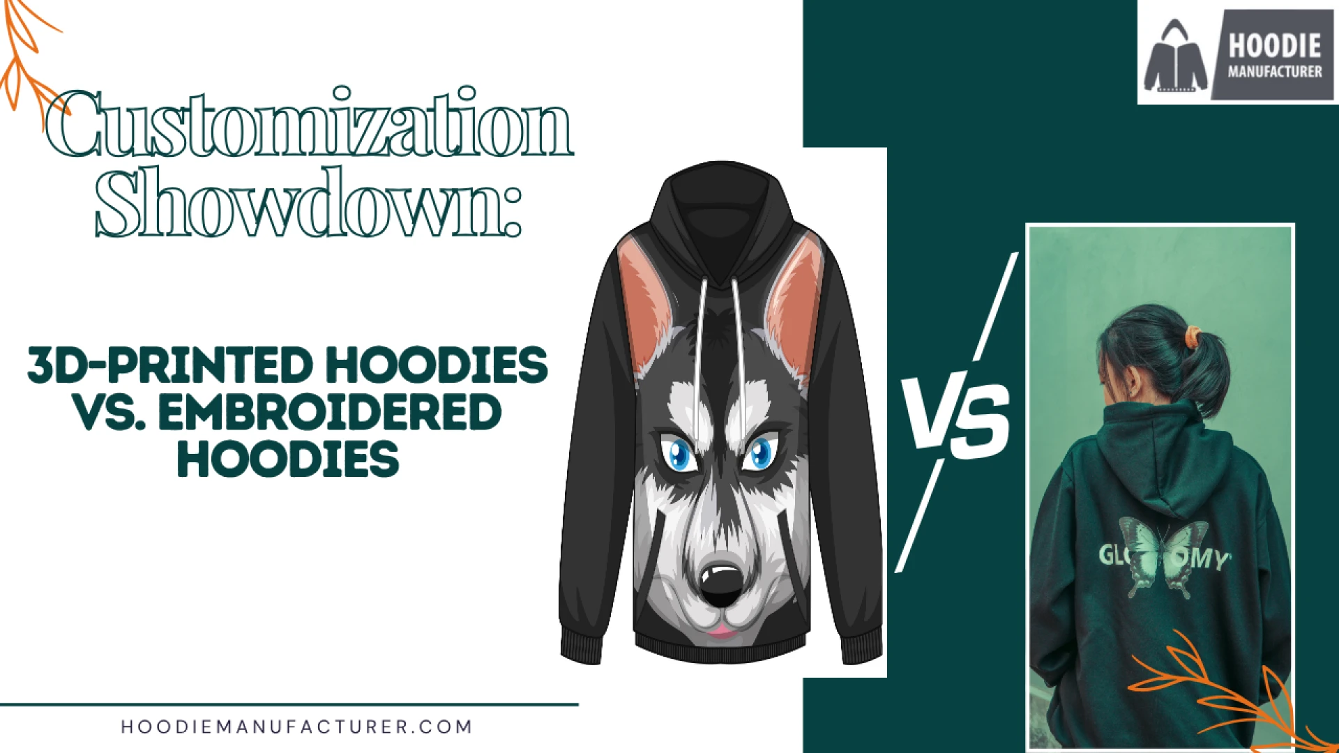 Customization Showdown: 3D-Printed Hoodies vs. Embroidered Hoodies
