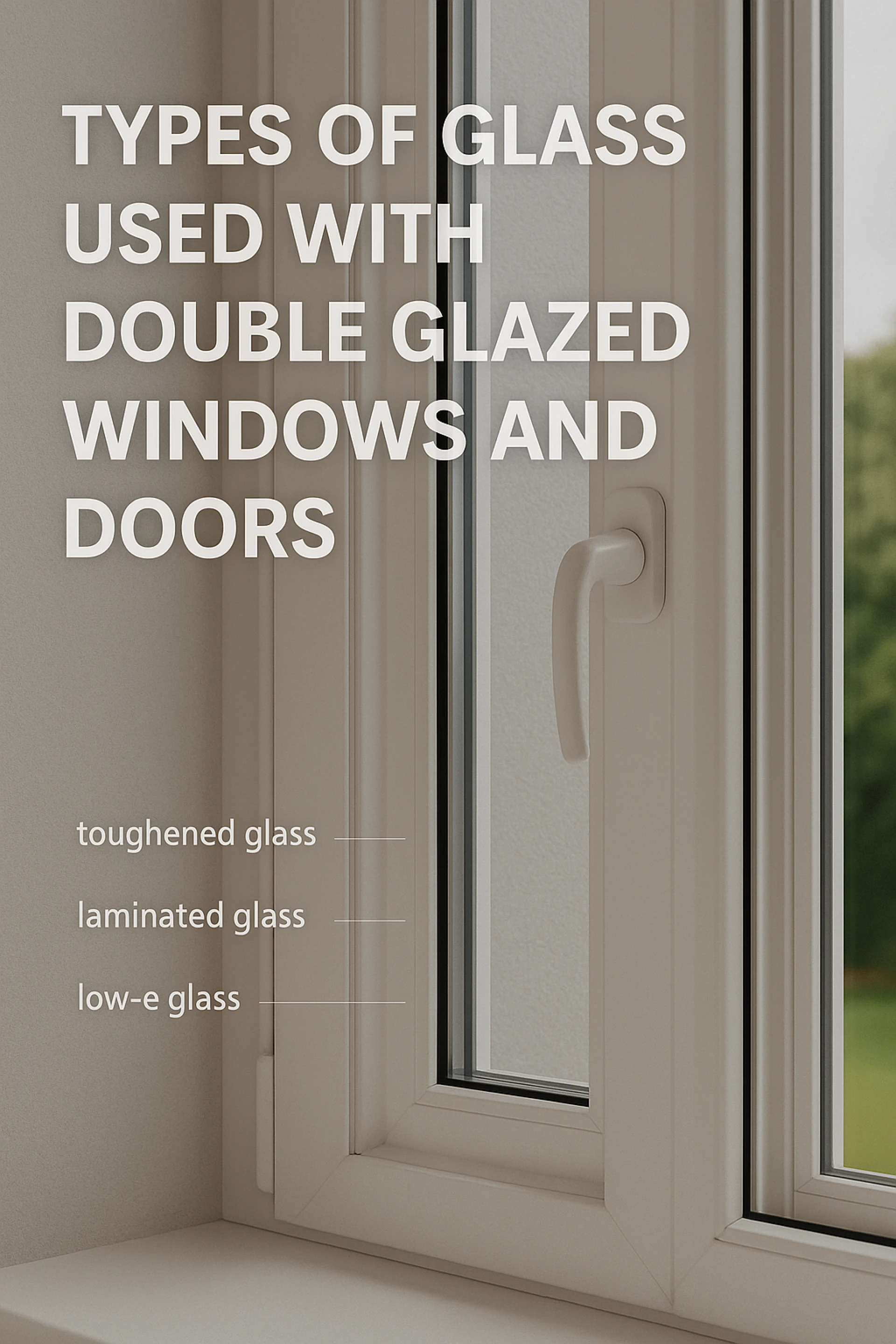 Types of Glass Used With Double Glazed Windows and Doors