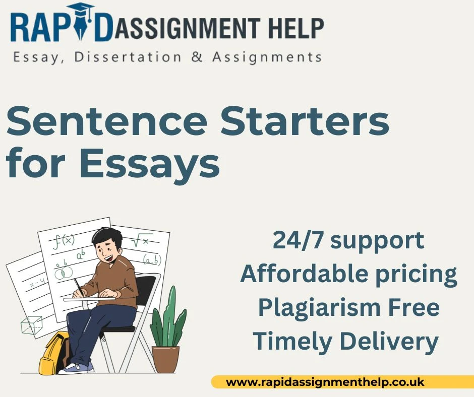 Sentence Starters for Argumentative, Narrative, and Expository Essays