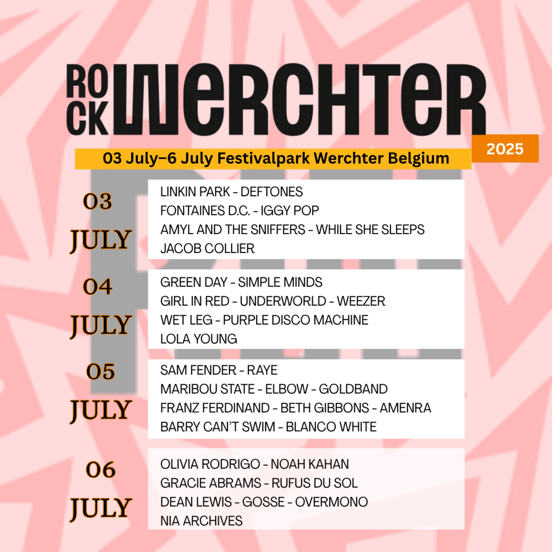 Rock Werchter Festival from the UK—An Ultimate 2025 Guide