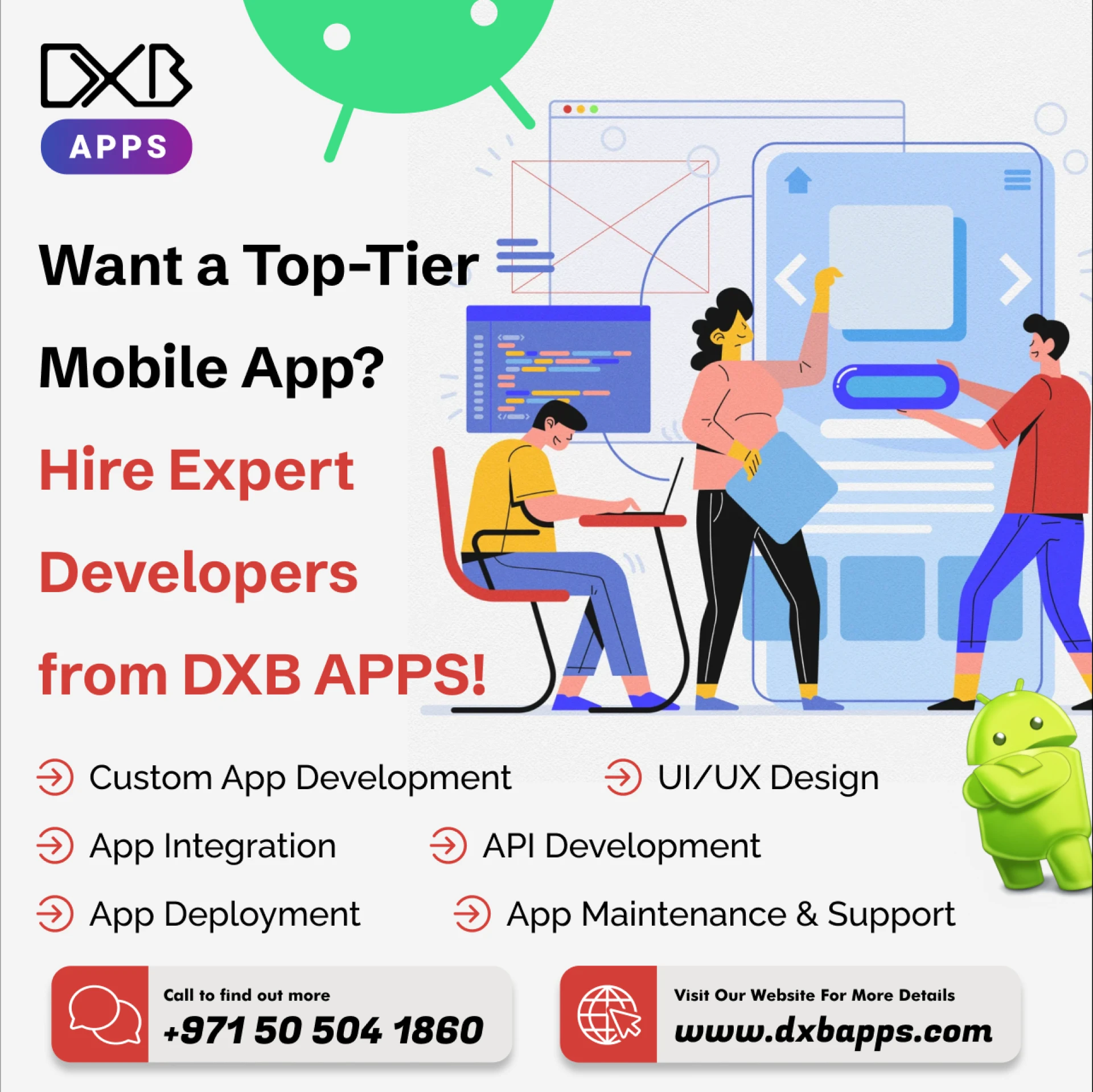 DXB APPS offers top notch mobile app development Dubai solutions