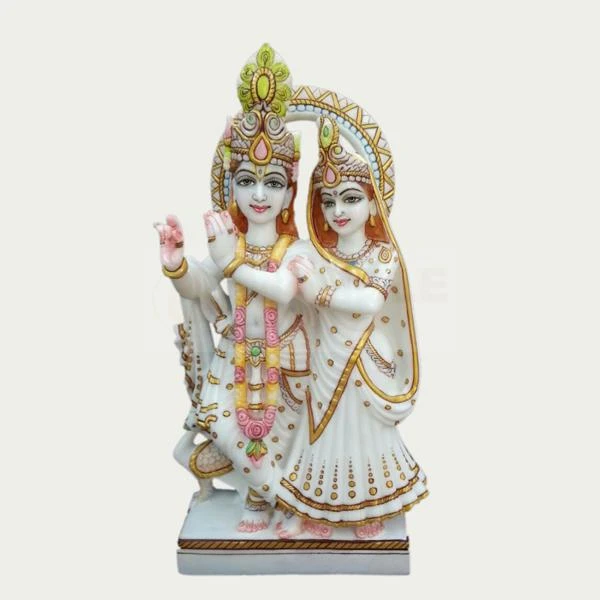 Buy Online Marble Radha Krishna Statue & Murti | Marble Radha Krishna Idol