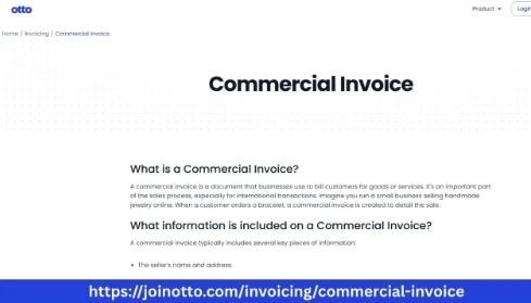Otto AI makes commercial invoice creation seamless
