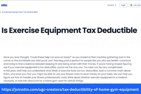 Home Office Fitness: Is Home Gym Equipment Tax Deductible  