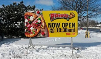 Increasing business exposure and local connection with signage services