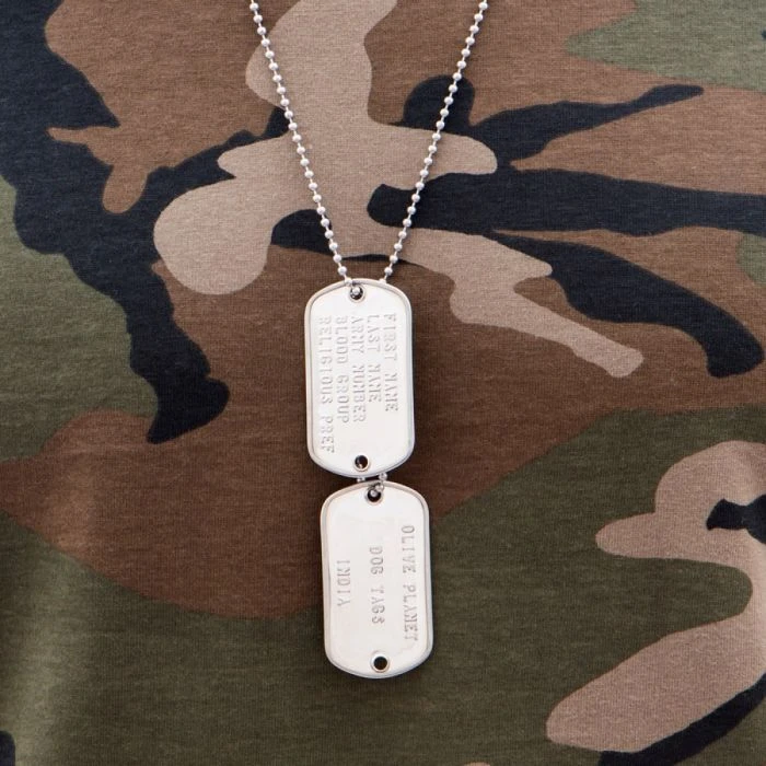 Shop Custom Dog Tags, Army Rank Badges & Silicone Patches Online In India