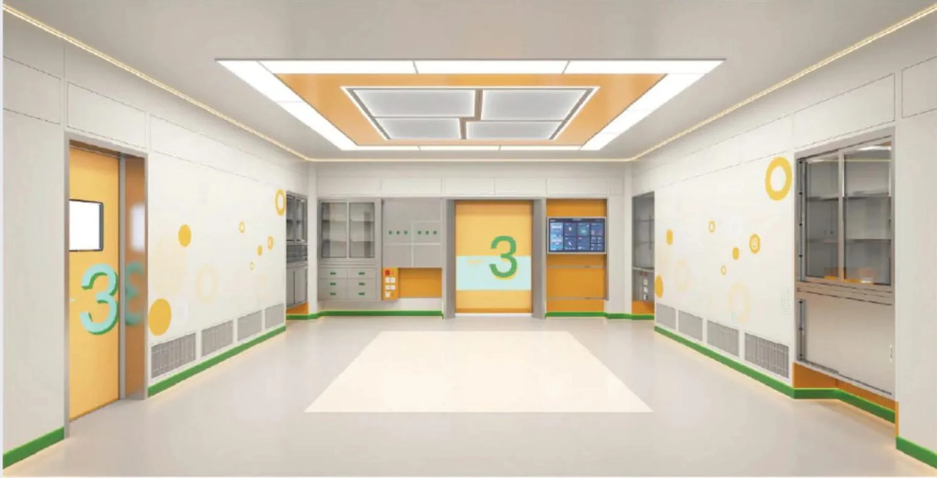 Operating room wall panel