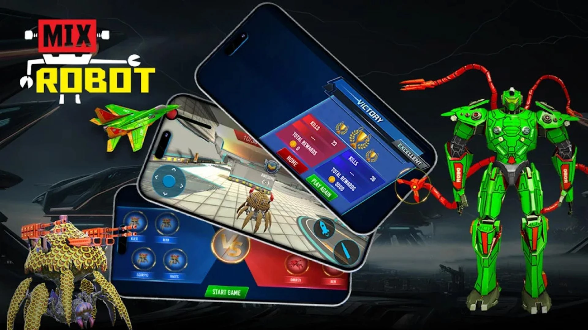 Robot Mech Battle & Survival: The Ultimate Addicting Game with No Ads