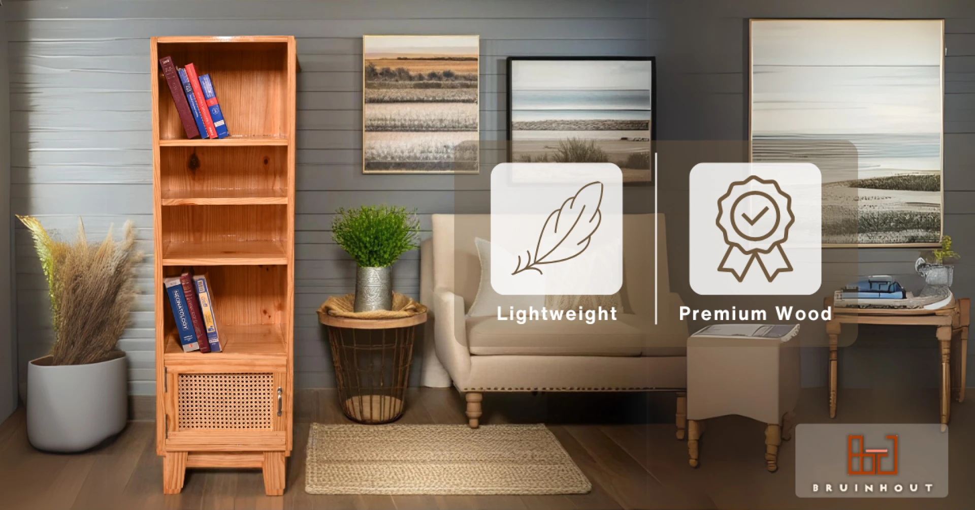 Elevate Your Space with Functional Elegance: The Charm of Modern Wooden Bookshelves