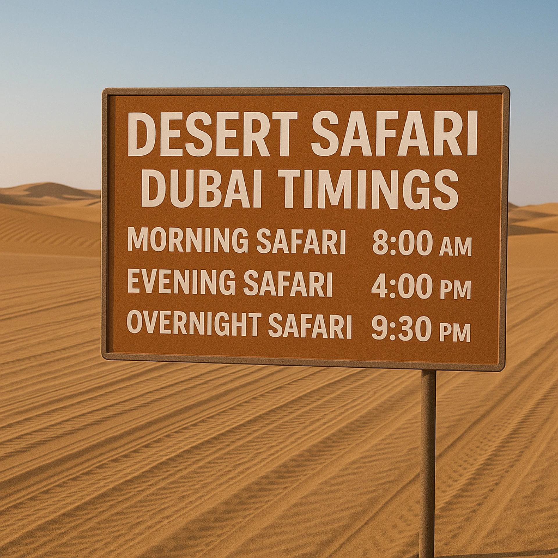 What Can You Expect from an Evening Desert Safari?