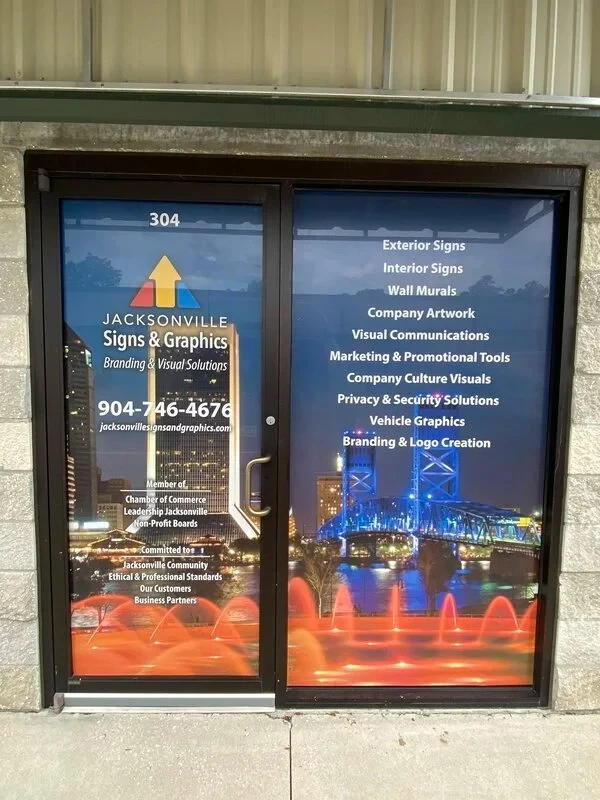 Boost Local Visibility with Custom Window Graphics in Jacksonville