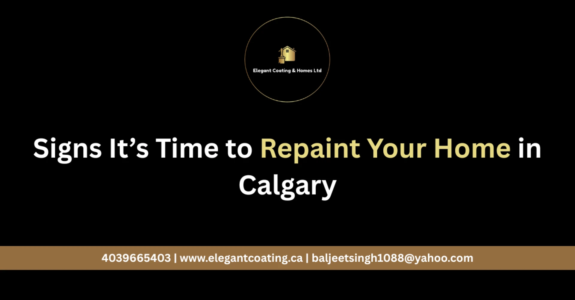 Signs It’s Time to Repaint Your Home in Calgary