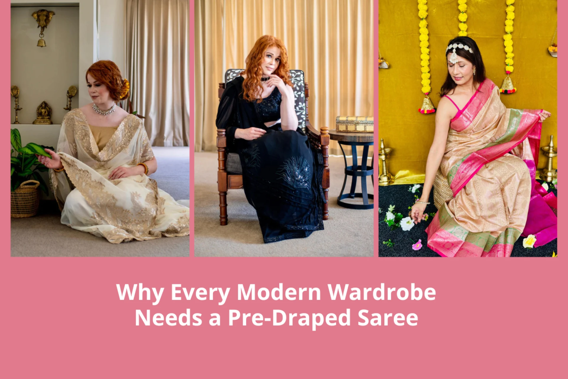 Why Every Modern Wardrobe Needs a Pre-Draped Saree