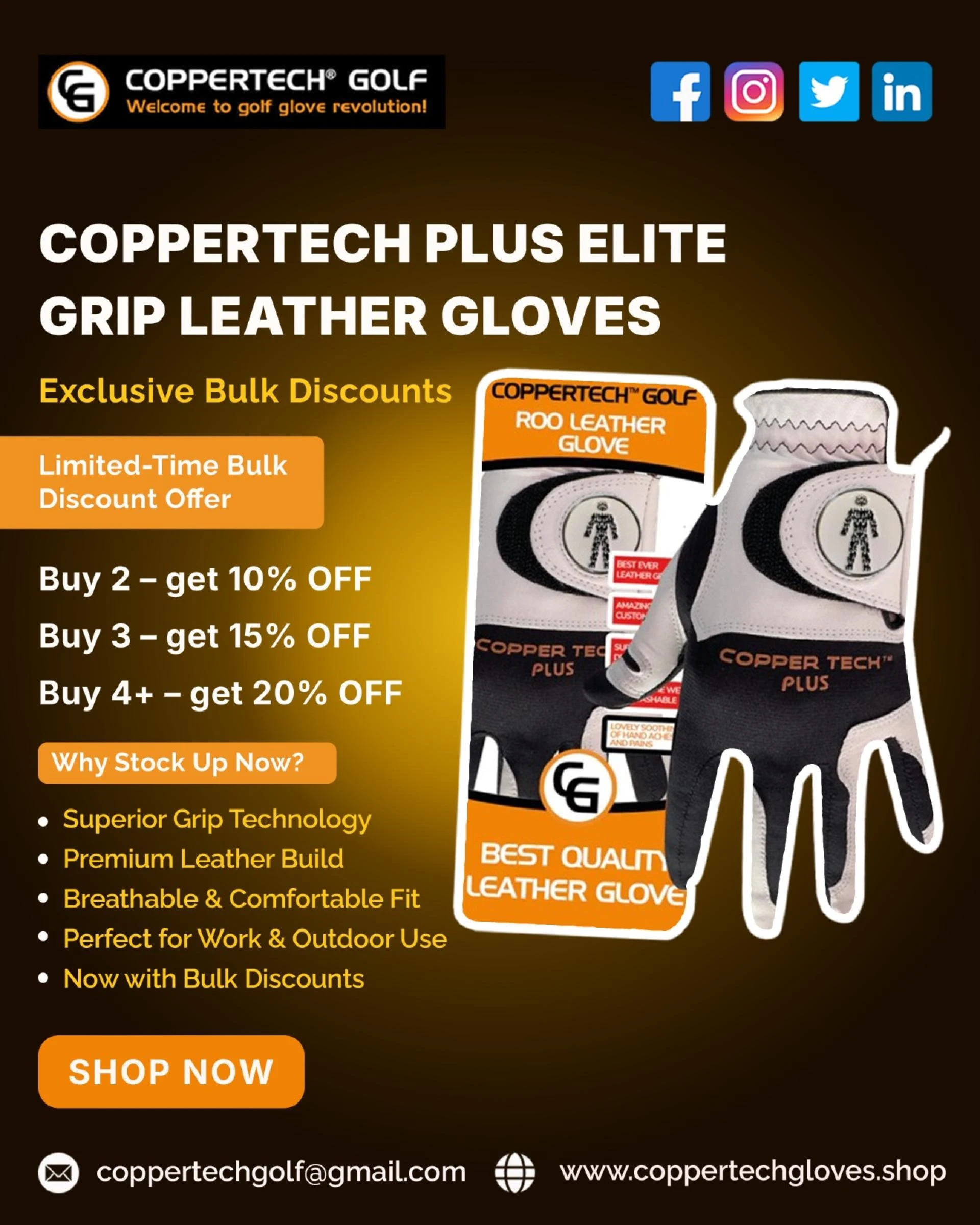 The Best Golf Gloves for Beginners by Coppertec Golf Ltd