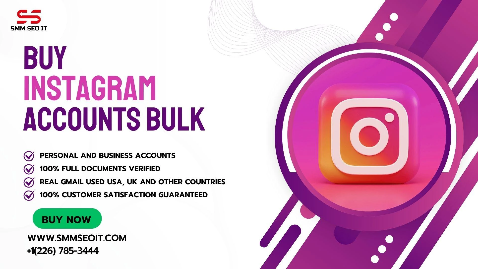 Buy Instagram Accounts Bulk - Affordable and Reliable Accounts for Sale