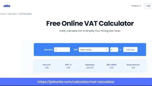Otto AI Provides Easy VAT Calculator Tool