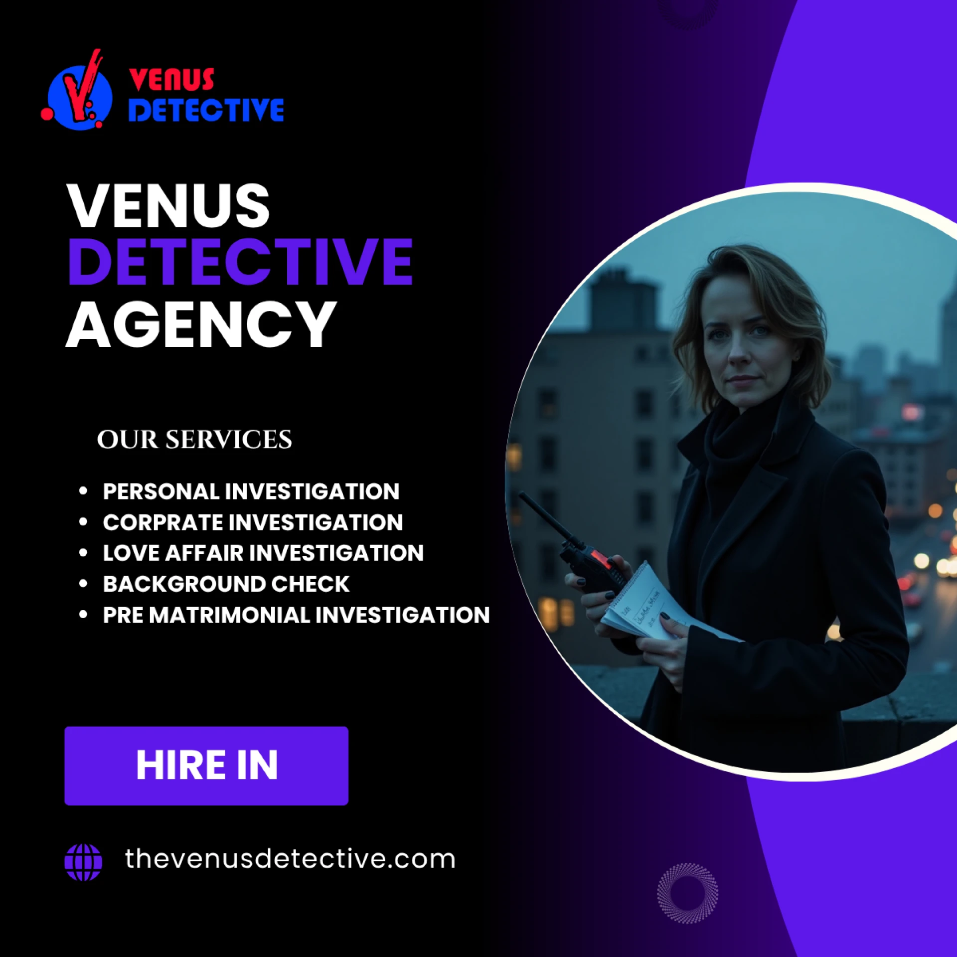 Unveiling the Truth with the Best Private Detective in Noida – Venus Detective Agency