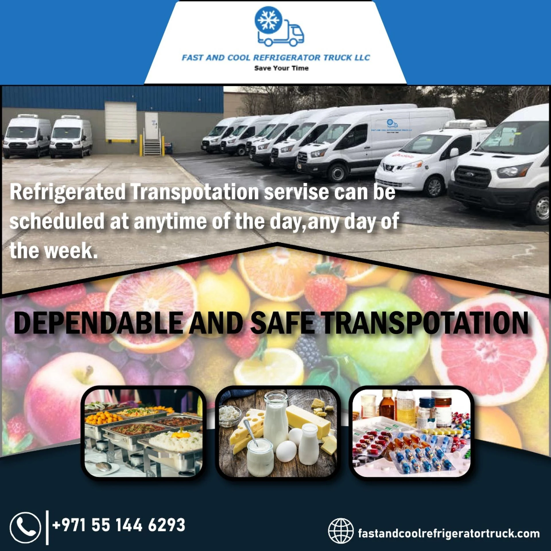 Freezer Van Rental Dubai