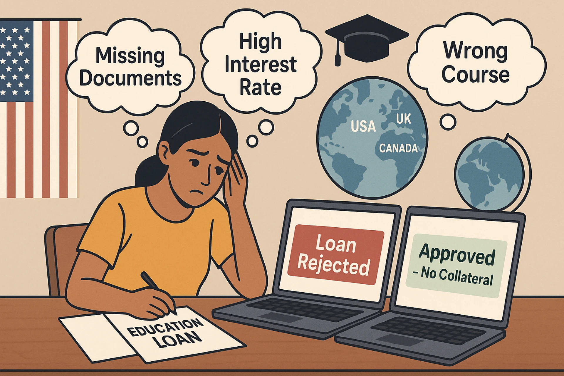 Mistakes to Avoid When Applying for Study Abroad Loan Without Collateral