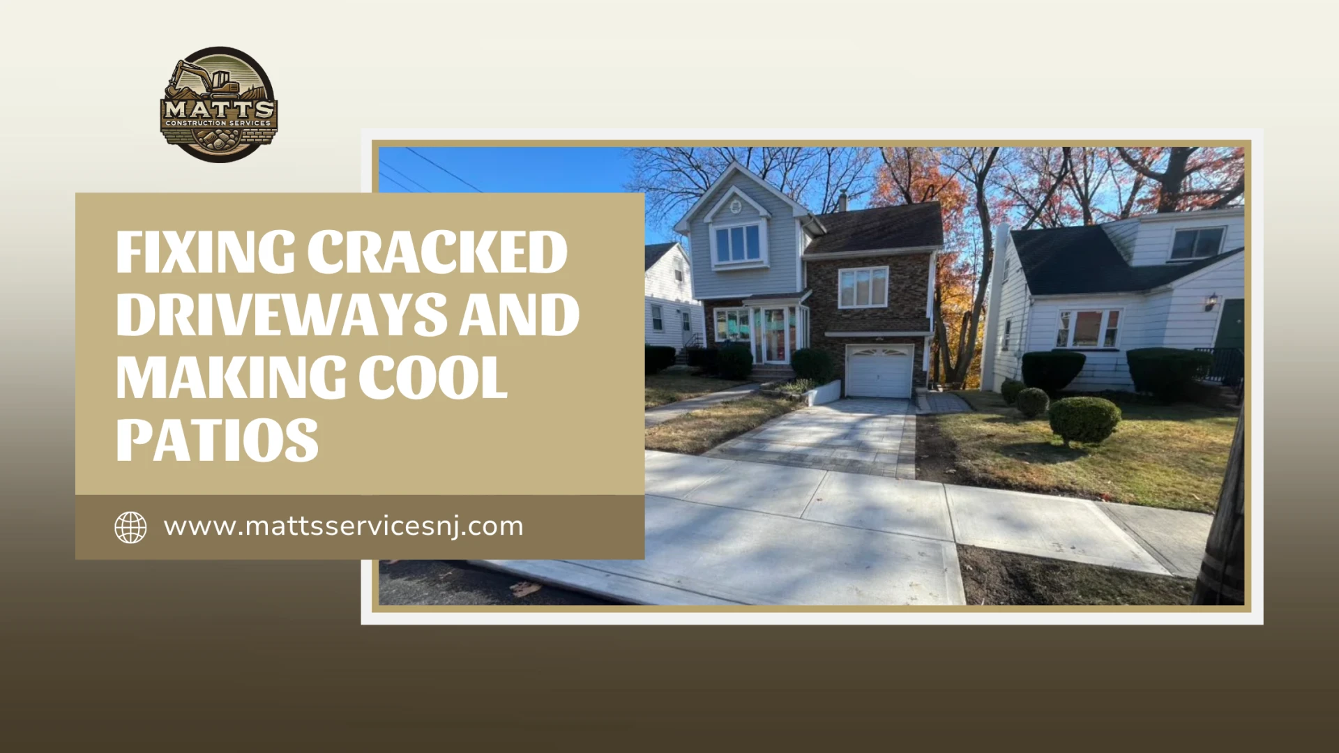 Fixing Cracked Driveways and Making Cool Patios