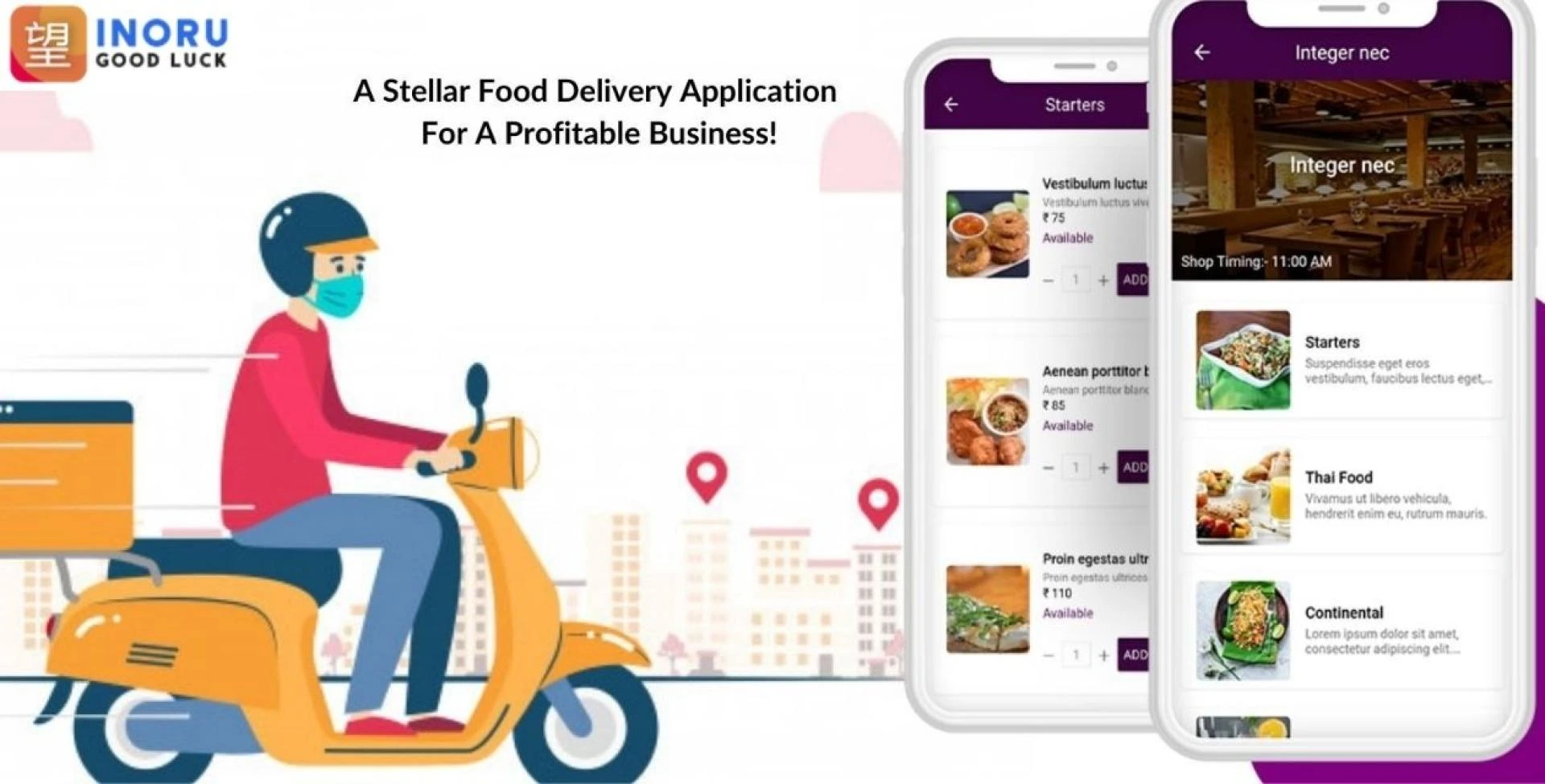 Launch on demanding Food delivery app with Inoru
