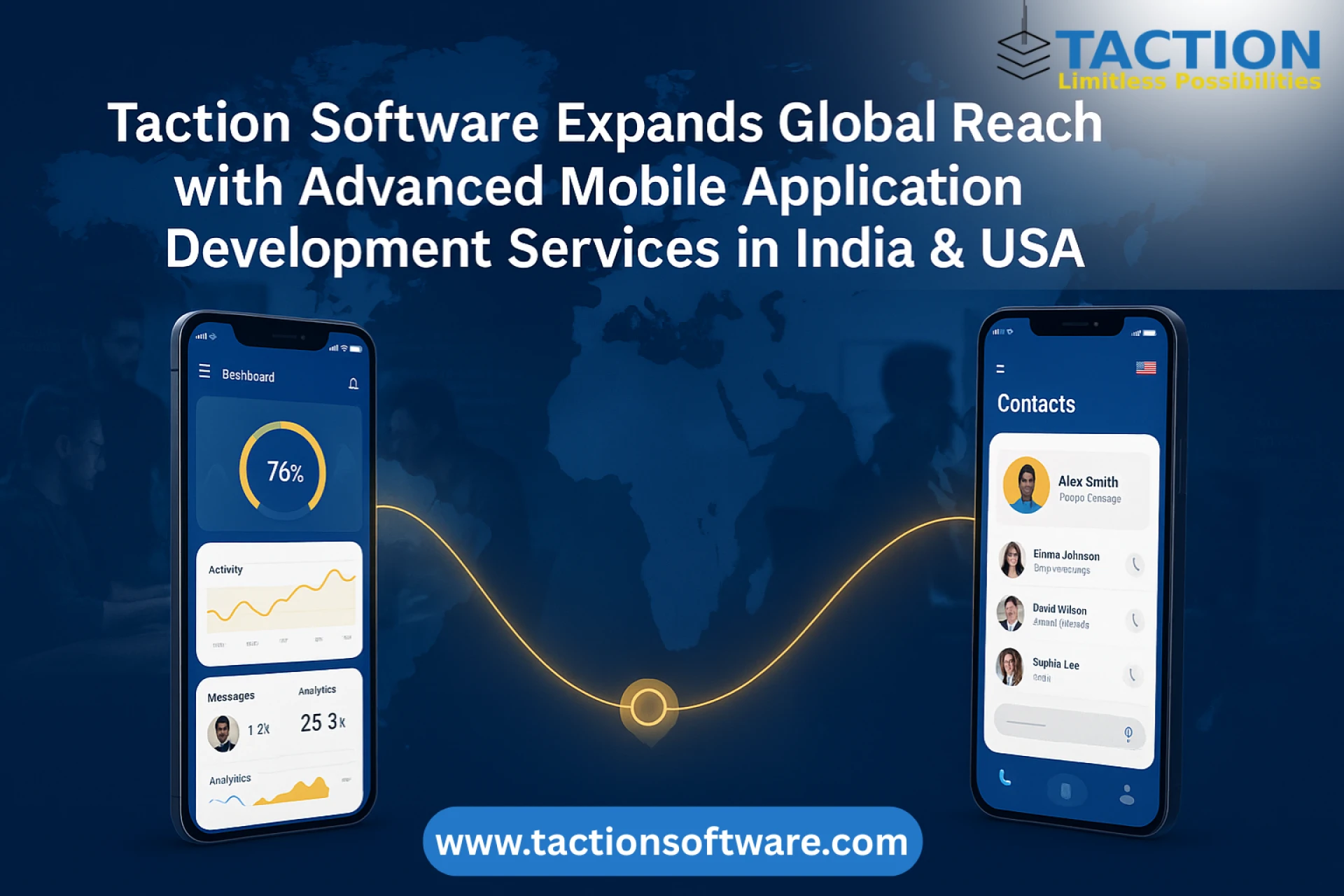 Taction Software Expands Global Reach with Advanced Mobile Application Development Services in India & USA