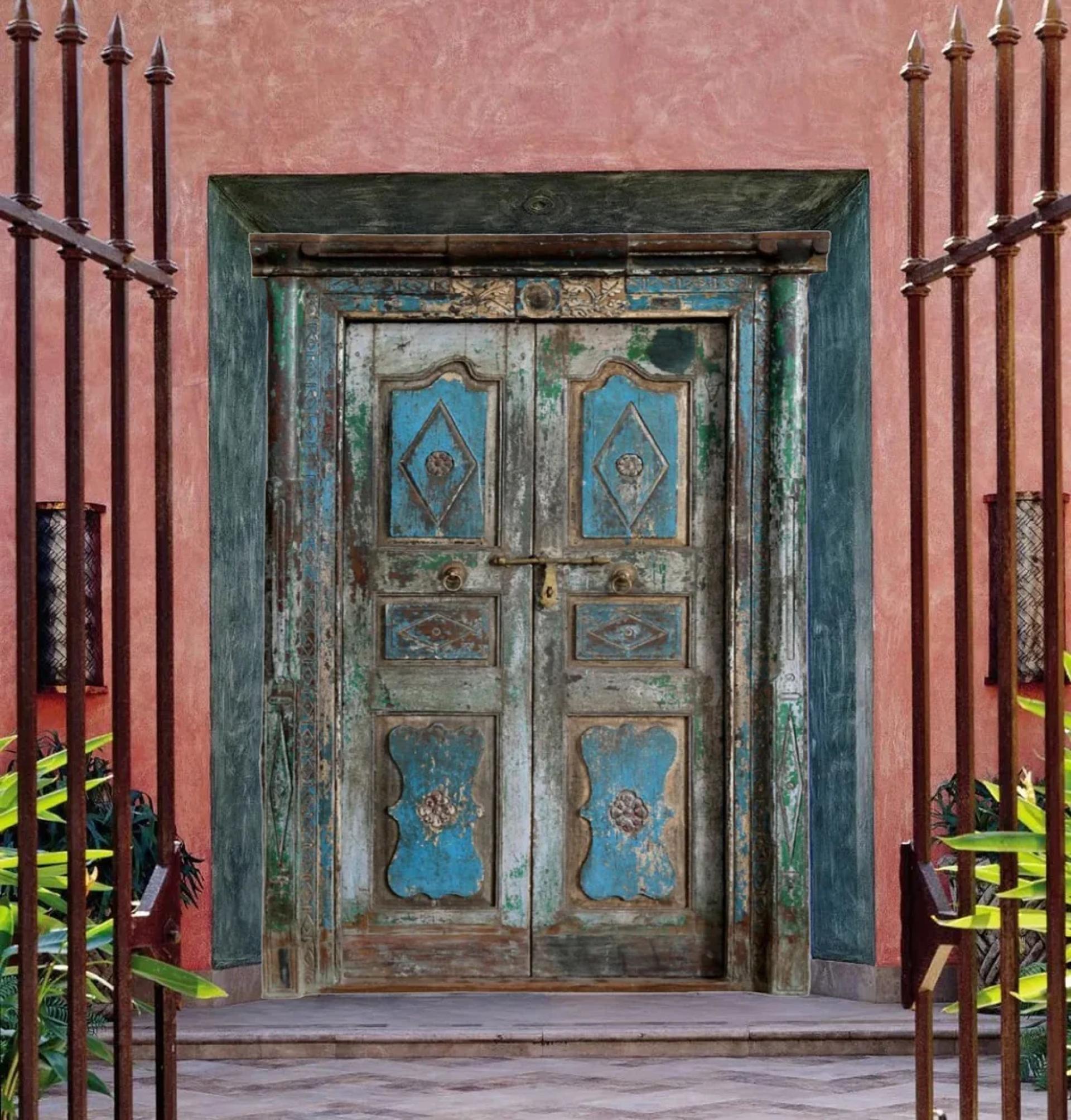 Rustic Farmhouse Aesthetic with Old Doors